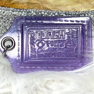 Poppy Purple Transparent Coach Hangtag!